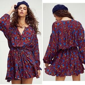 Women's Free People Flower Fields Mini Dress